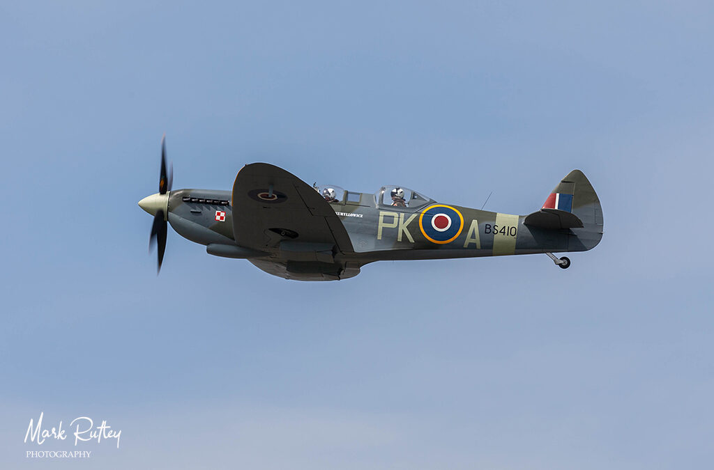 Spitfires in flight
