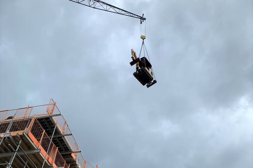 Excavator in the Sky!