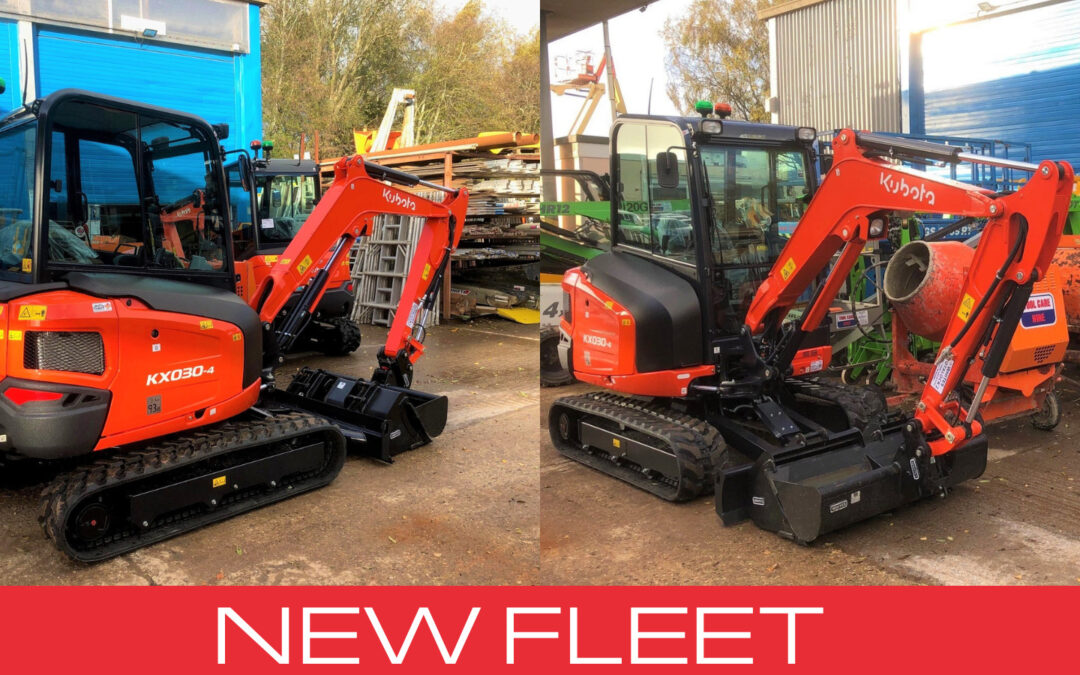 New 3t Excavators at TCH