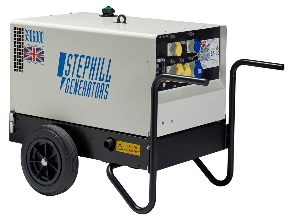 Stephill generator with wheels